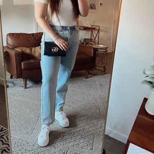 Size 31 light wash high waisted jeans